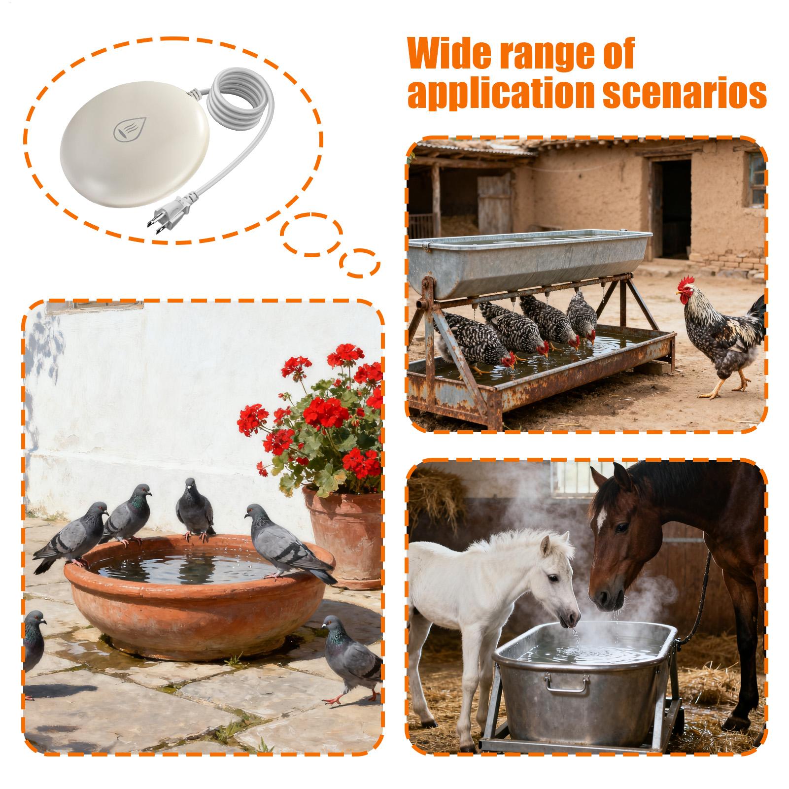 Smart Garden Bird Bath - Winter Birdbath Heater Smart Waterer Deicer