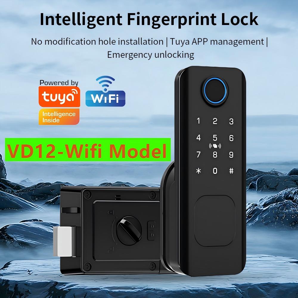 Smart Garden Lock - Wifi Fingerprint Waterproof Outdoor Garden Lock