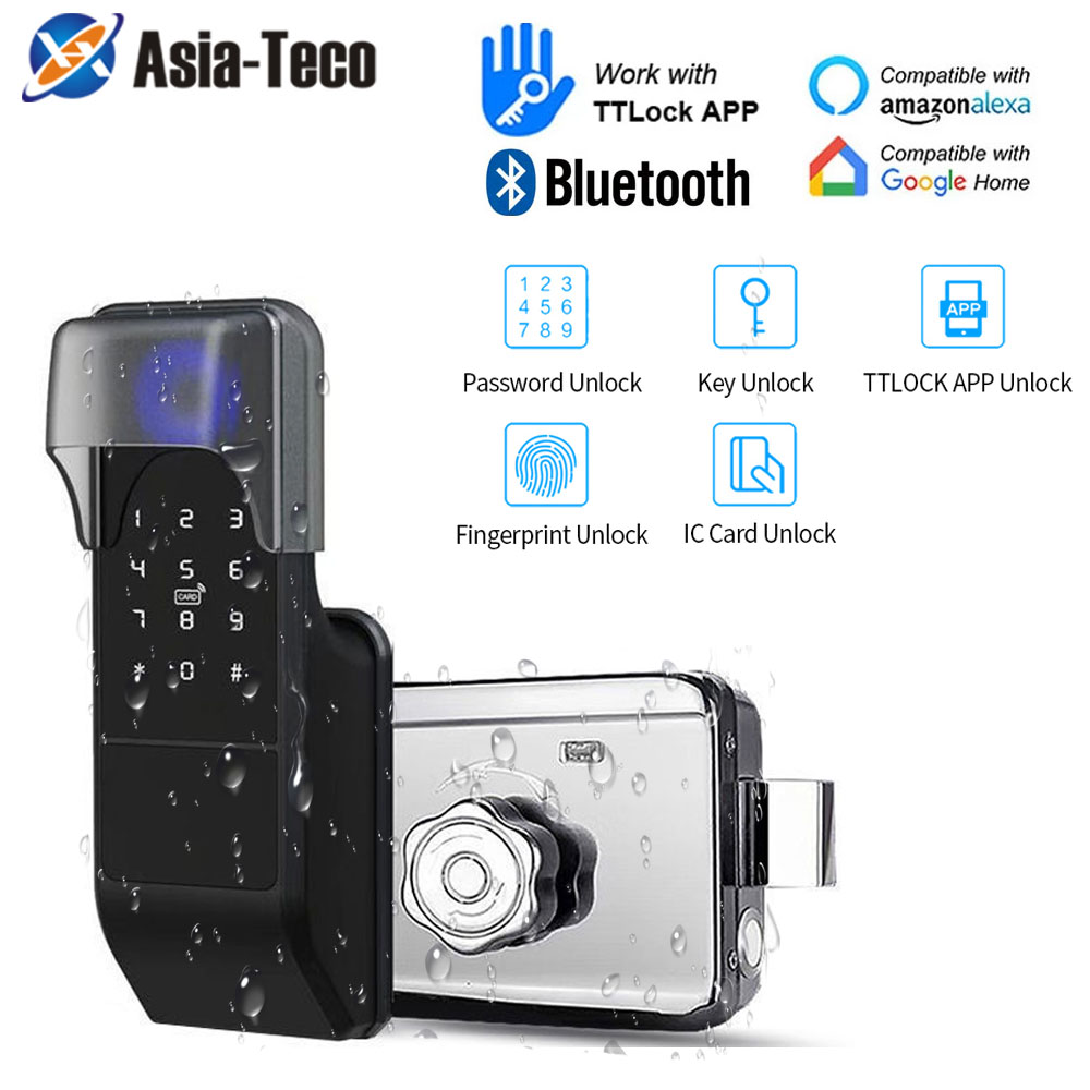 Smart Garden Lock - IP65 Waterproof TTLock Fingerprint Smart Door