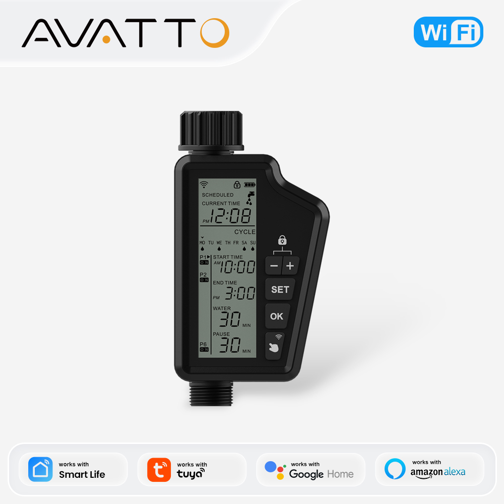 Smart Garden Lock - AVATTO Tuya WIFI Smart Garden Watering