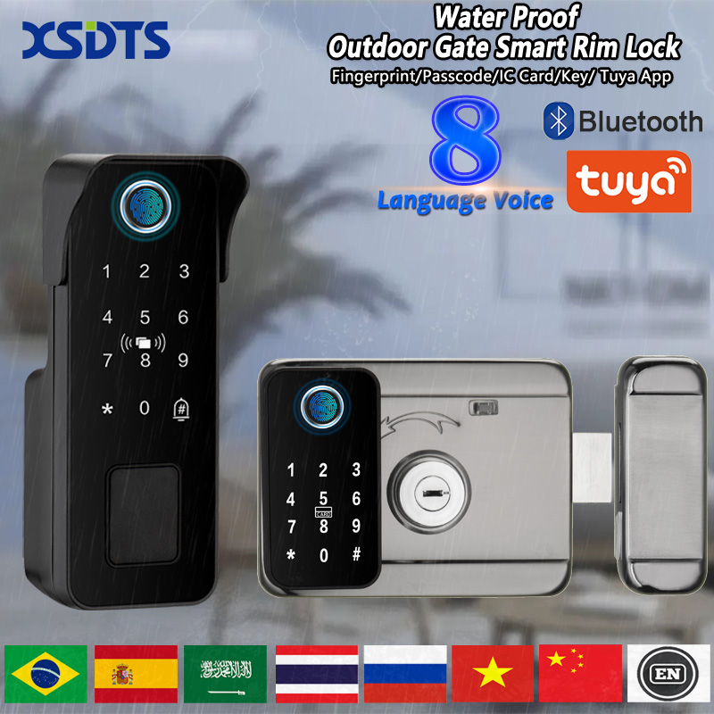 Smart Garden Lock - Waterproof Smart Door Lock Fingerprint Outdoor