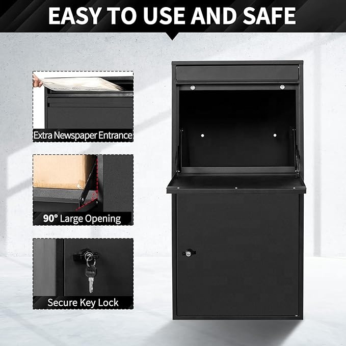 Smart Garden Lock - Steel Large Smart Parcel Delivery Post