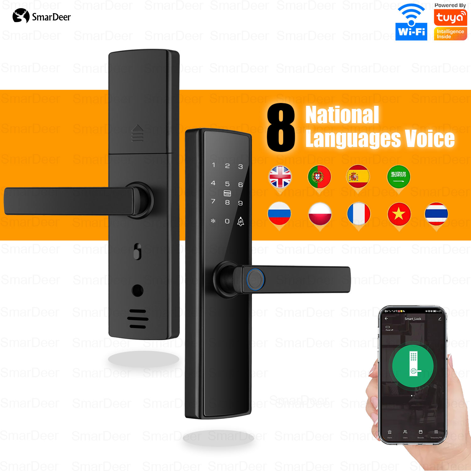Smart Garden Lock - SmarDeer Electronic Door Lock Tuya Smart