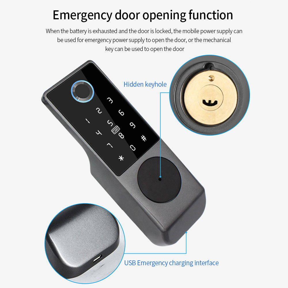 TUYA WIFI Smart Door Lock Fing - Smart Garden Lock 评论和价格