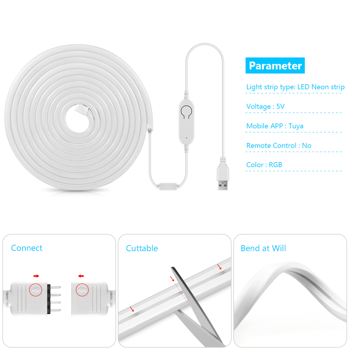 Wifi Tuya Smart Life RGB USB L - Smart Garden Youtube 评论和价格