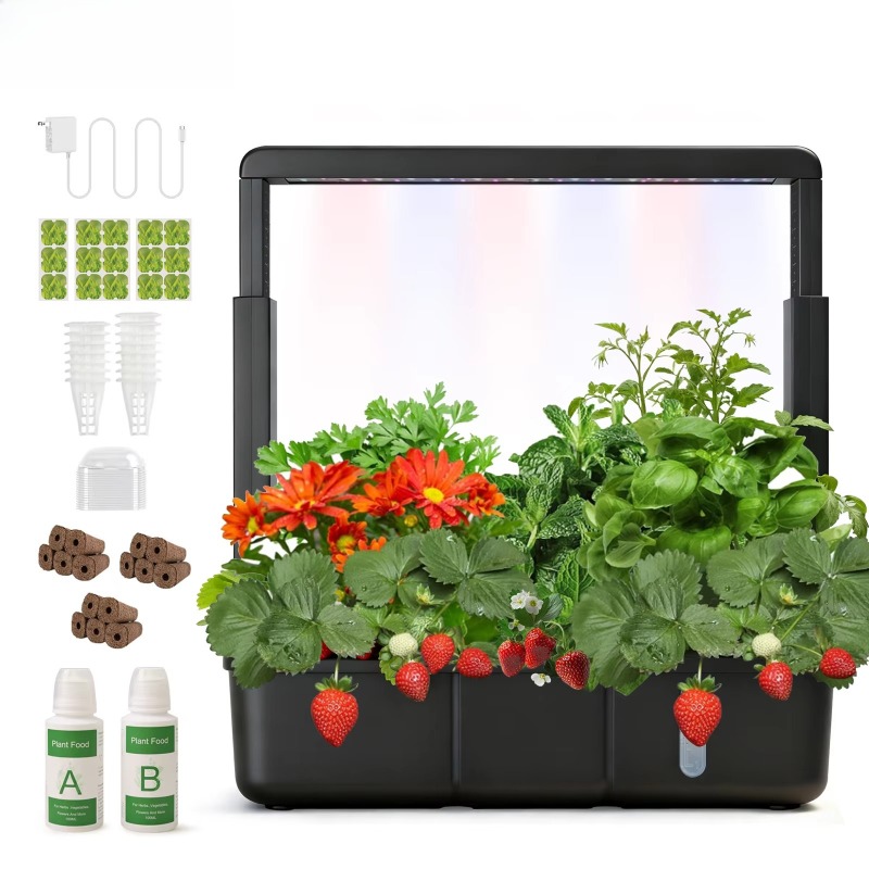 Indoor LED 15 Tube Hydroponics - Smart Garden Youtube 评论和价格