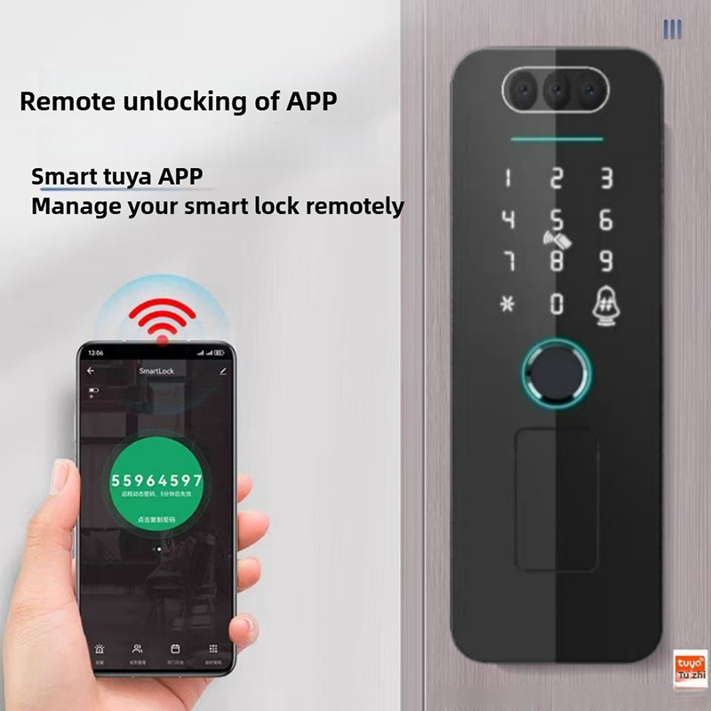 Tuya Wifi SmartLife 3D Face Re - Smart Garden Lock 评论和价格