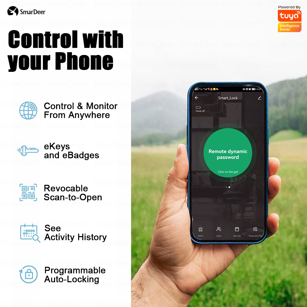 SmarDeer Electronic Door Lock  - Smart Garden Lock 评论和价格